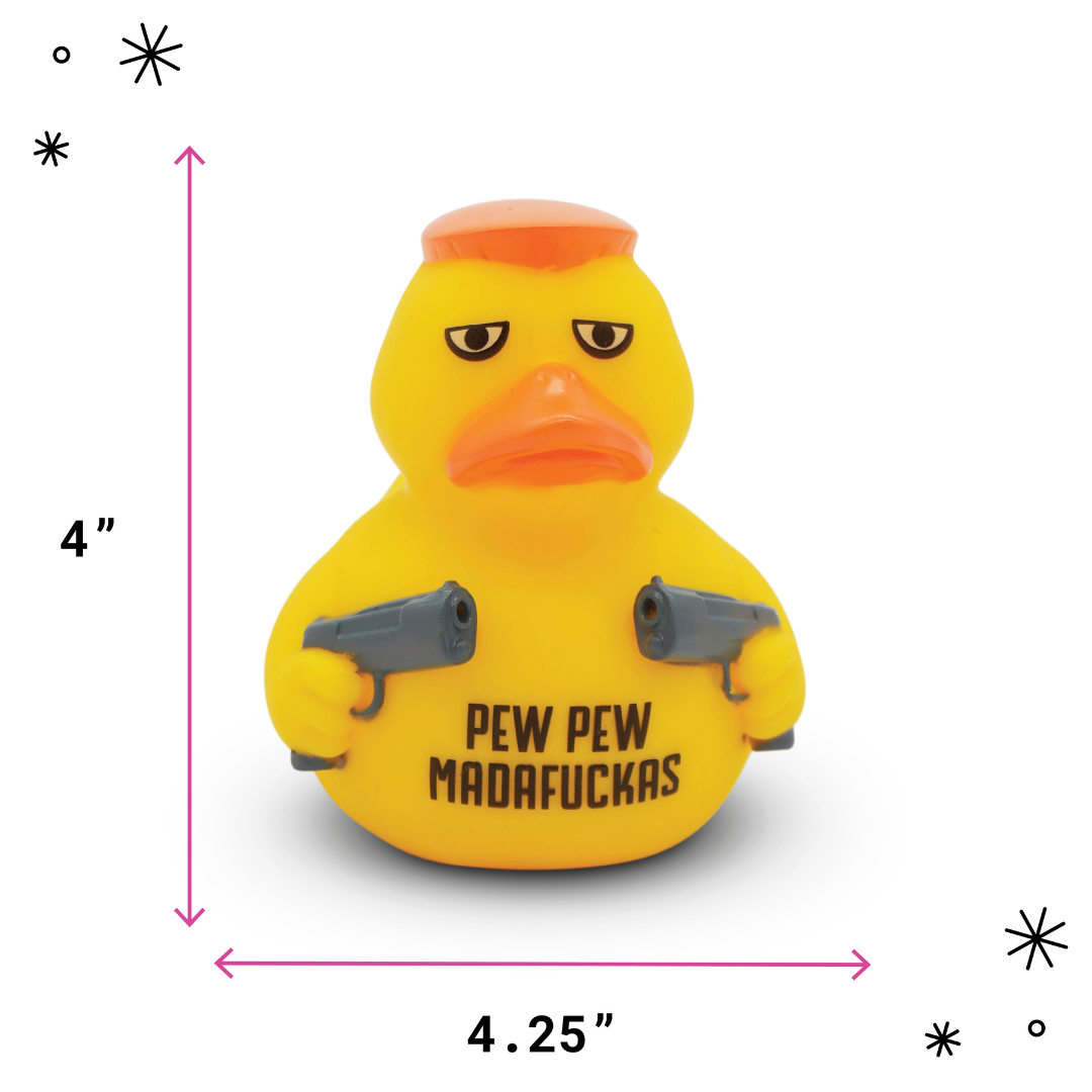“Pew Pew Madafuckas” Farting Rubber Duck