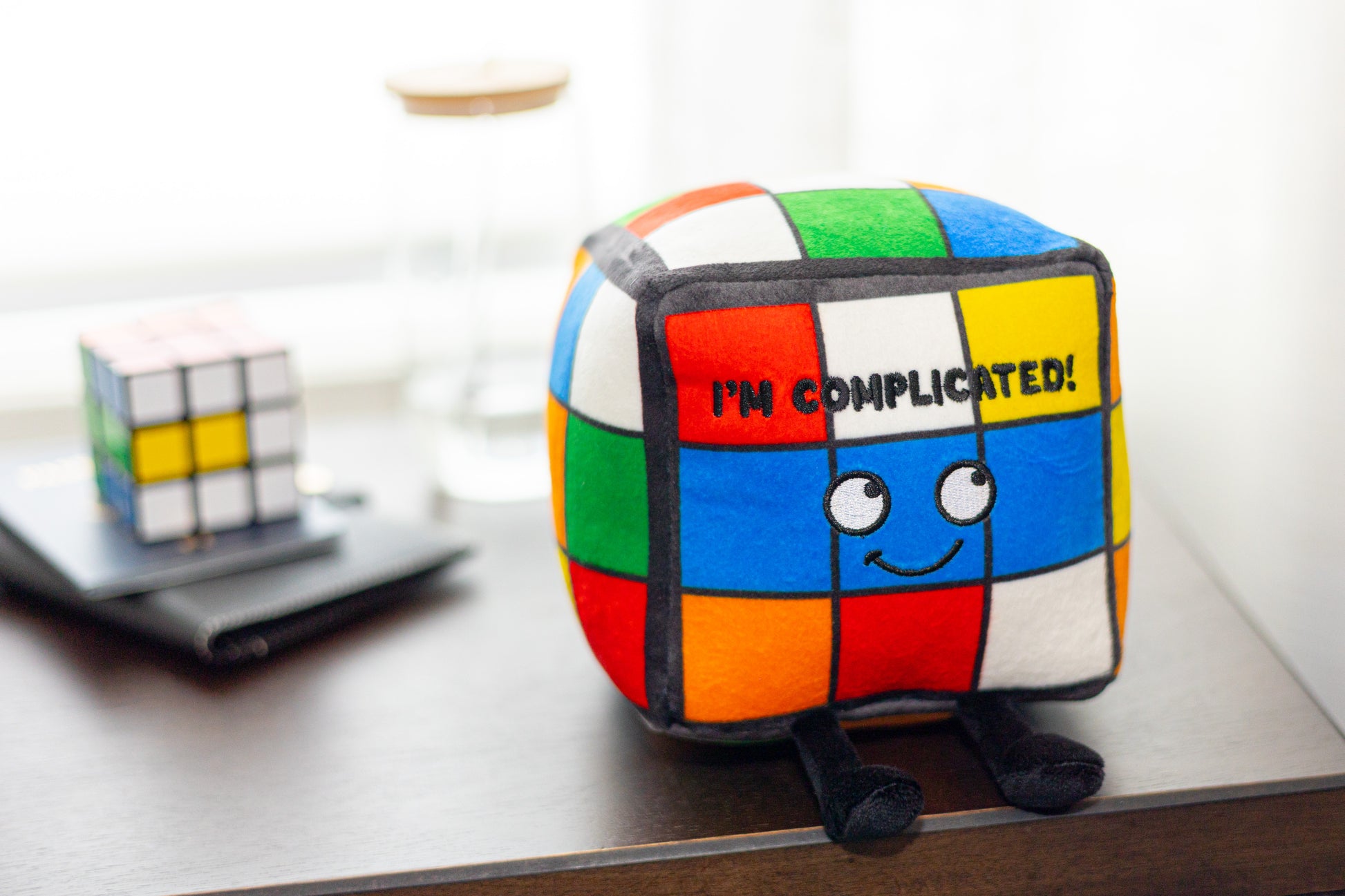 "I'm Complicated" Plush Puzzle Cube