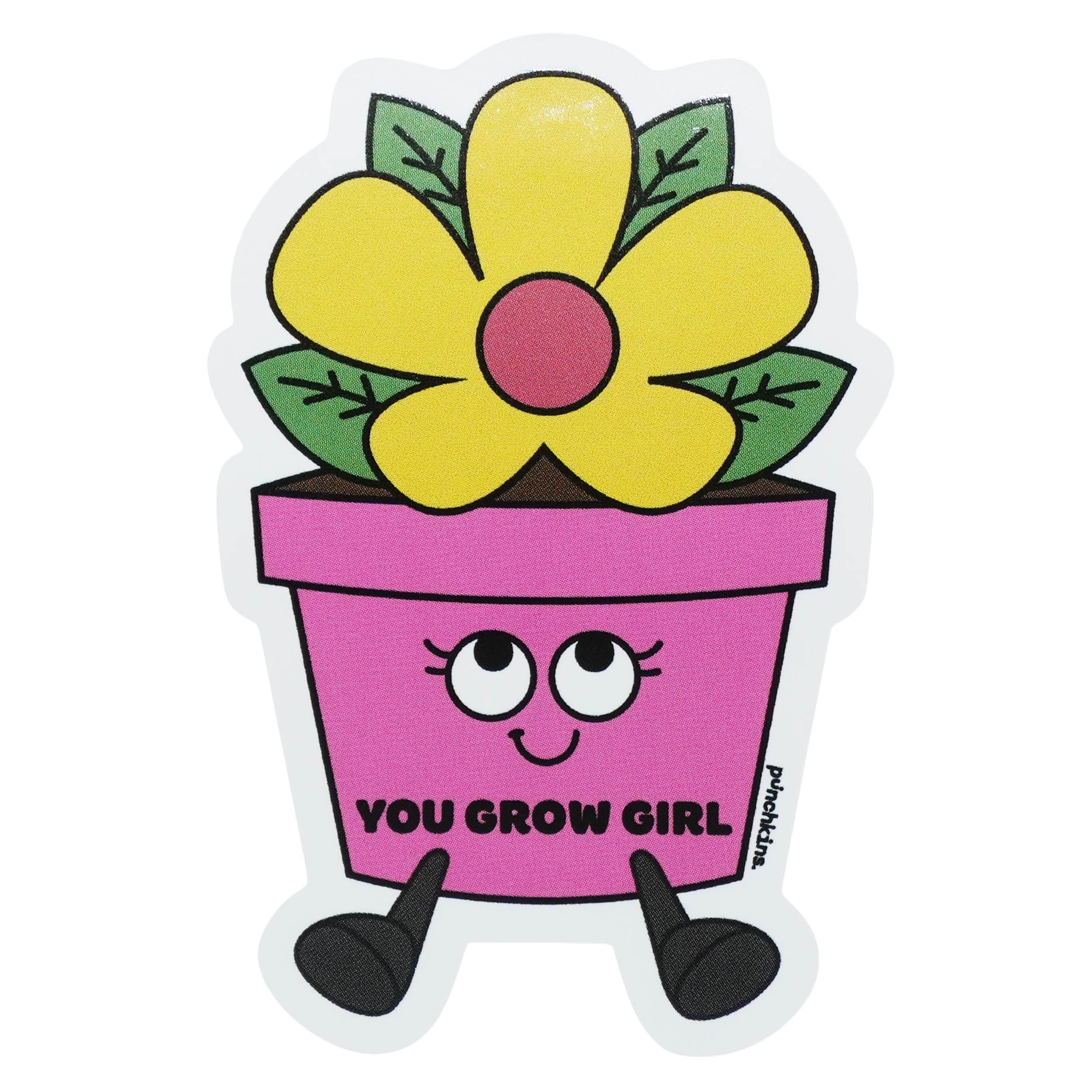 "You Grow Girl" Flower Vinyl Sticker