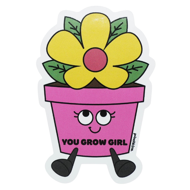 "You Grow Girl" Flower Vinyl Sticker