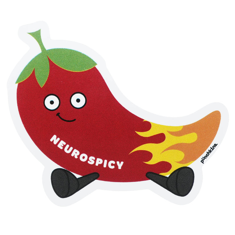 "Neurospicy" Chili Pepper Vinyl Sticker
