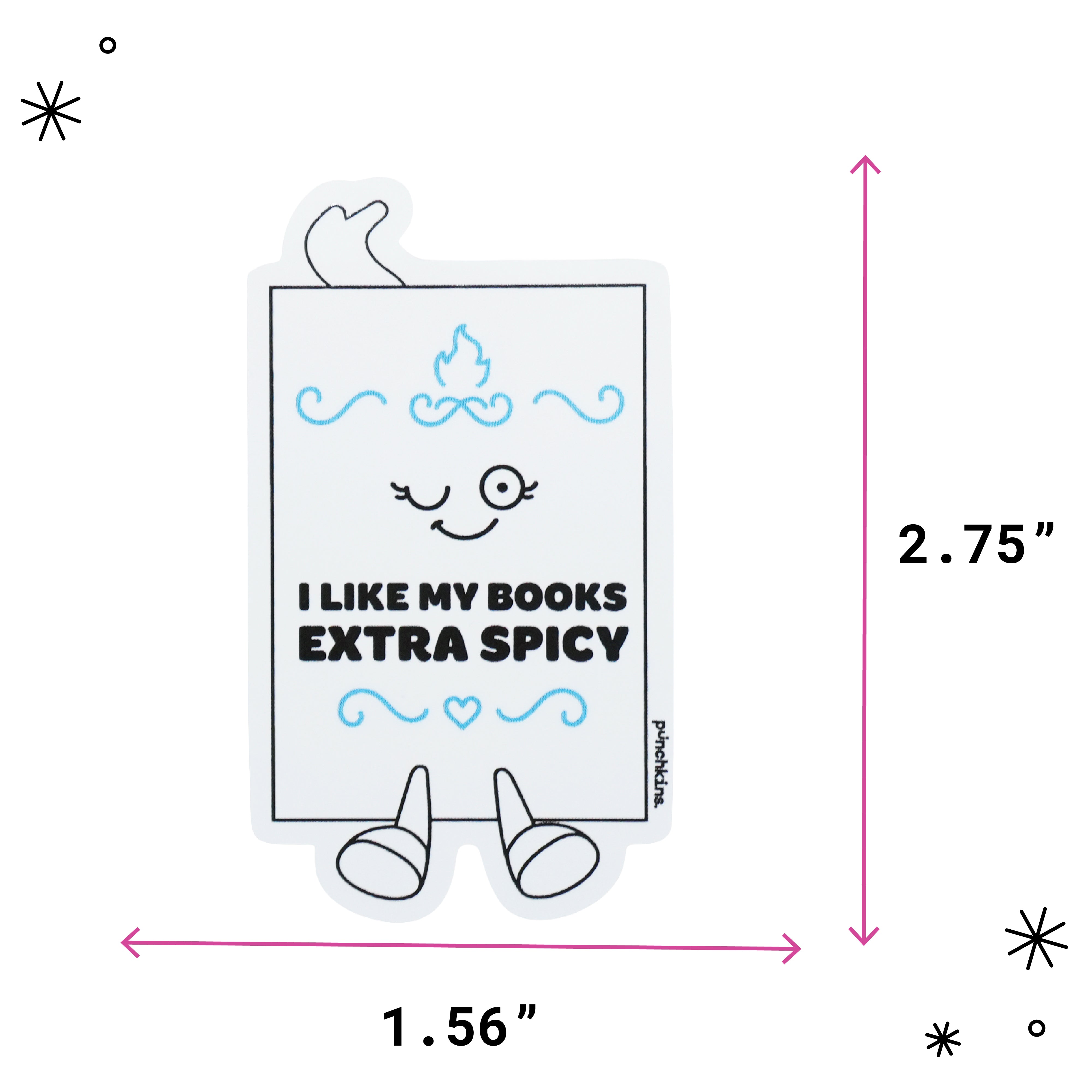 "I Like My Books Extra Spicy" Book Vinyl Sticker