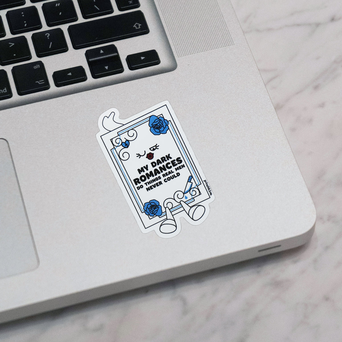 "My Dark Romances Do Things Real Men Never Could" Book Vinyl Sticker