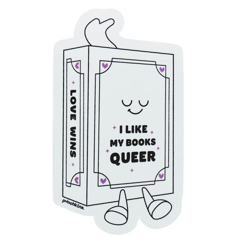 "I Like My Books Queer" Book Vinyl Sticker