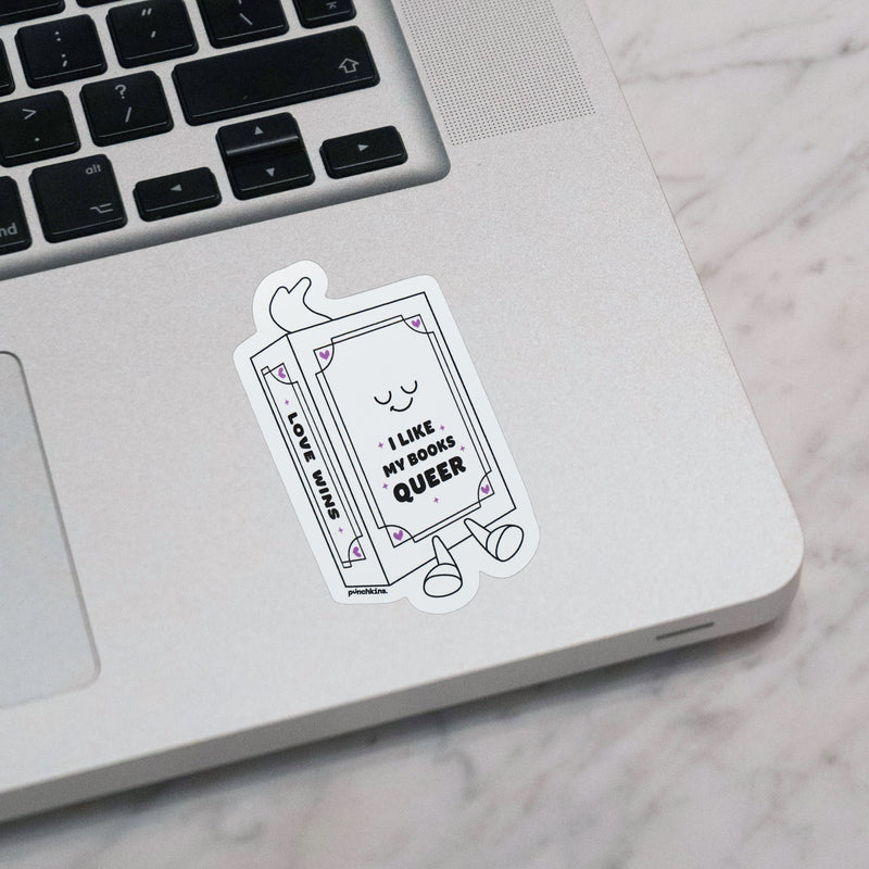 "I Like My Books Queer" Book Vinyl Sticker