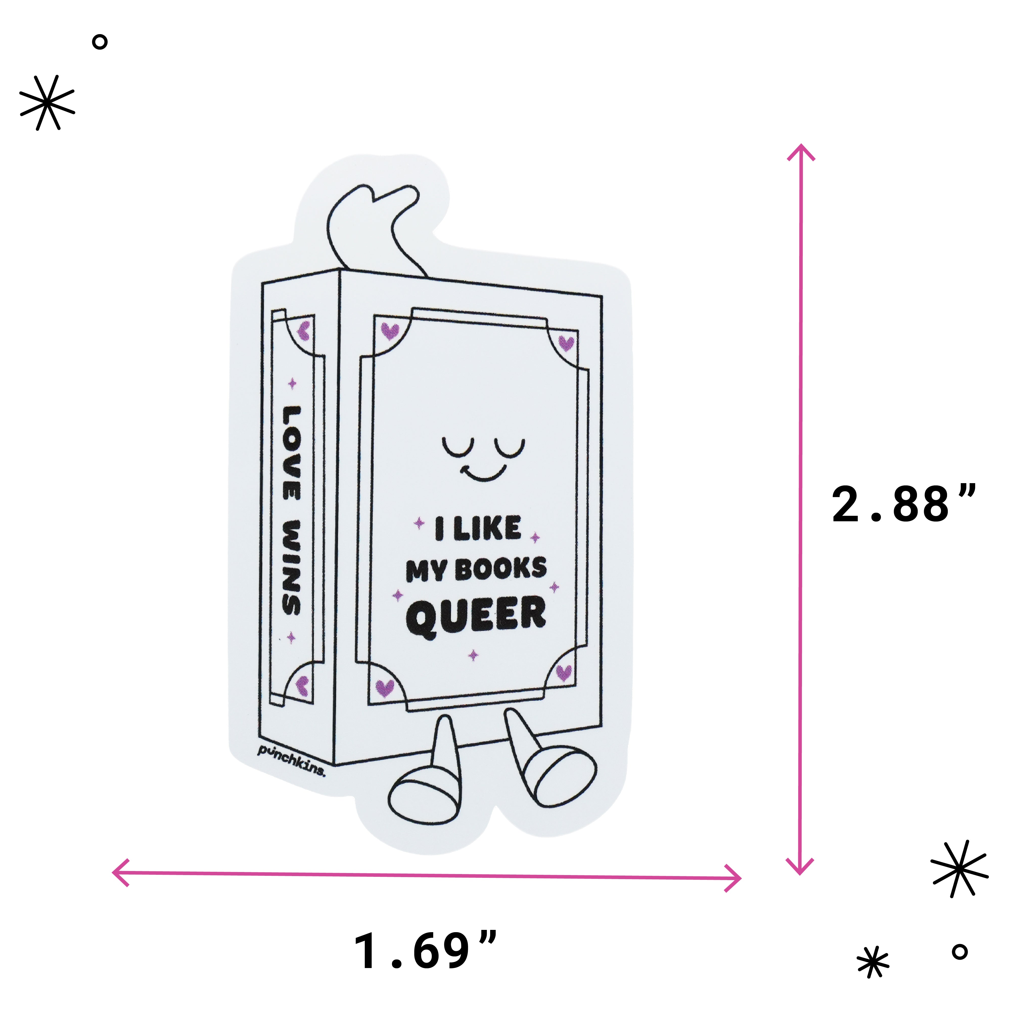 "I Like My Books Queer" Book Vinyl Sticker