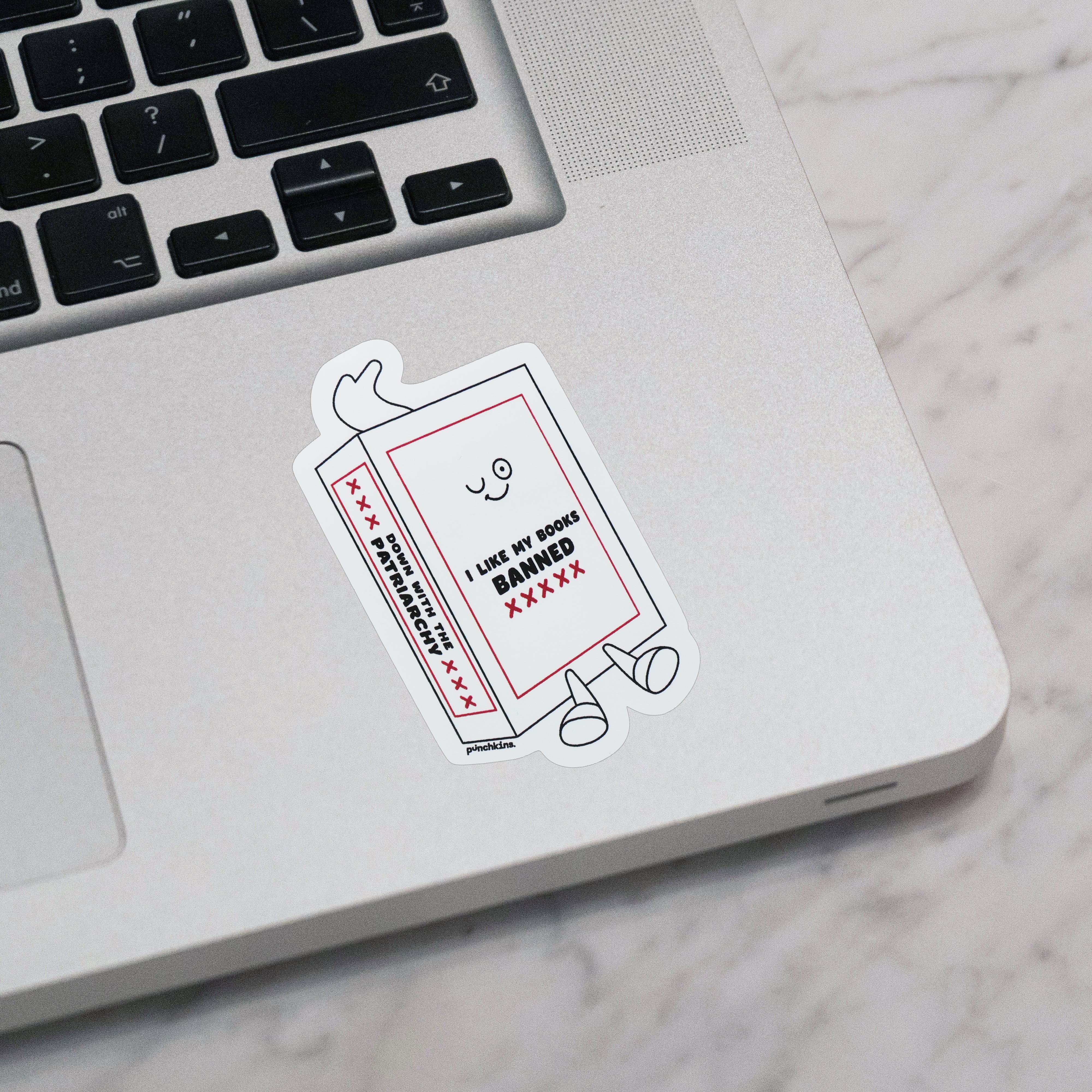 "I Like My Books Banned" Book Vinyl Sticker