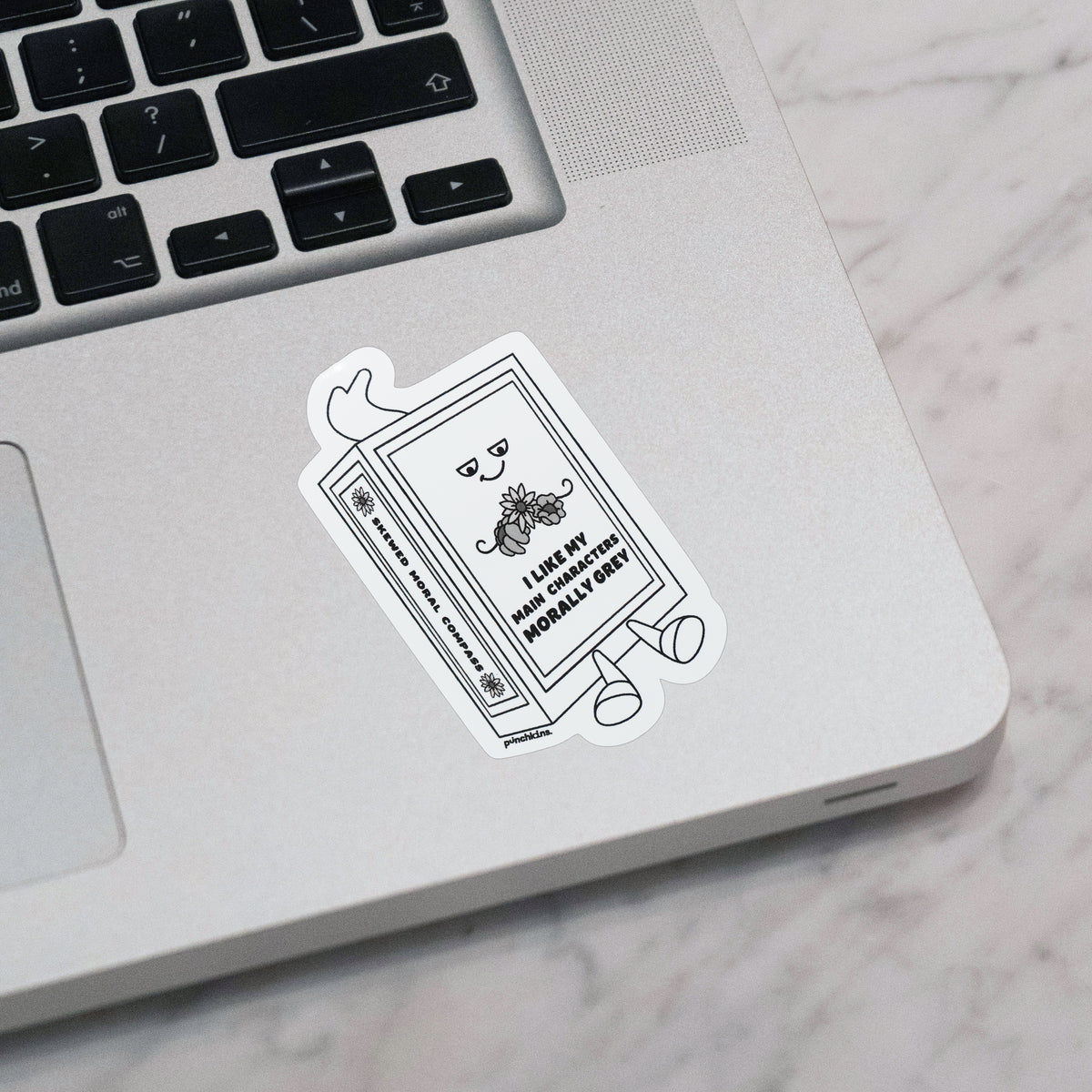 "I Like My Main Characters Morally Grey" Book Vinyl Sticker
