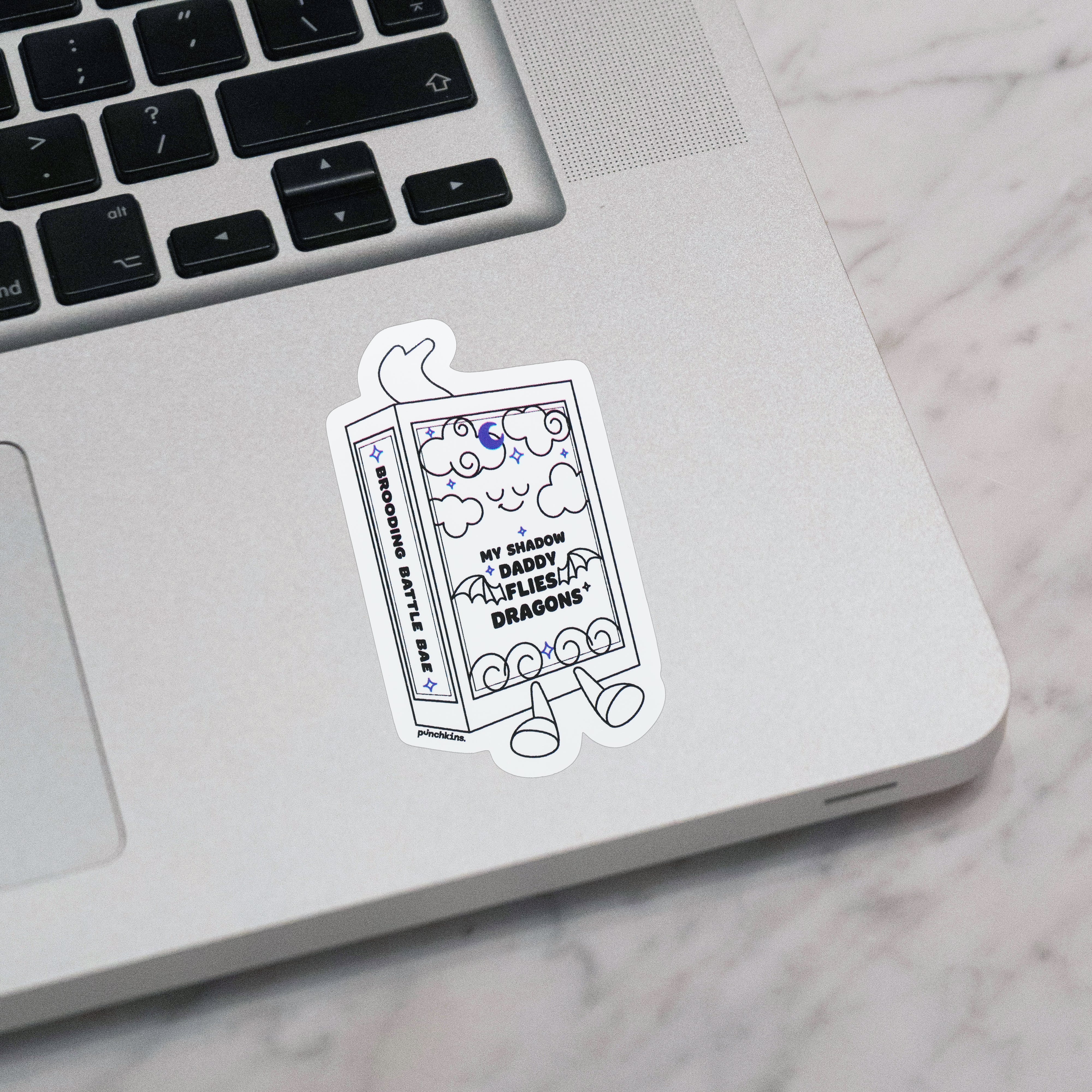 "My Shadow Daddy Flies Dragons" Book Vinyl Sticker