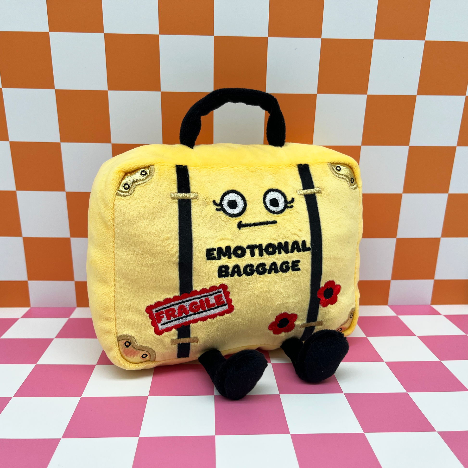 "Emotional Baggage" Suitcase Plush