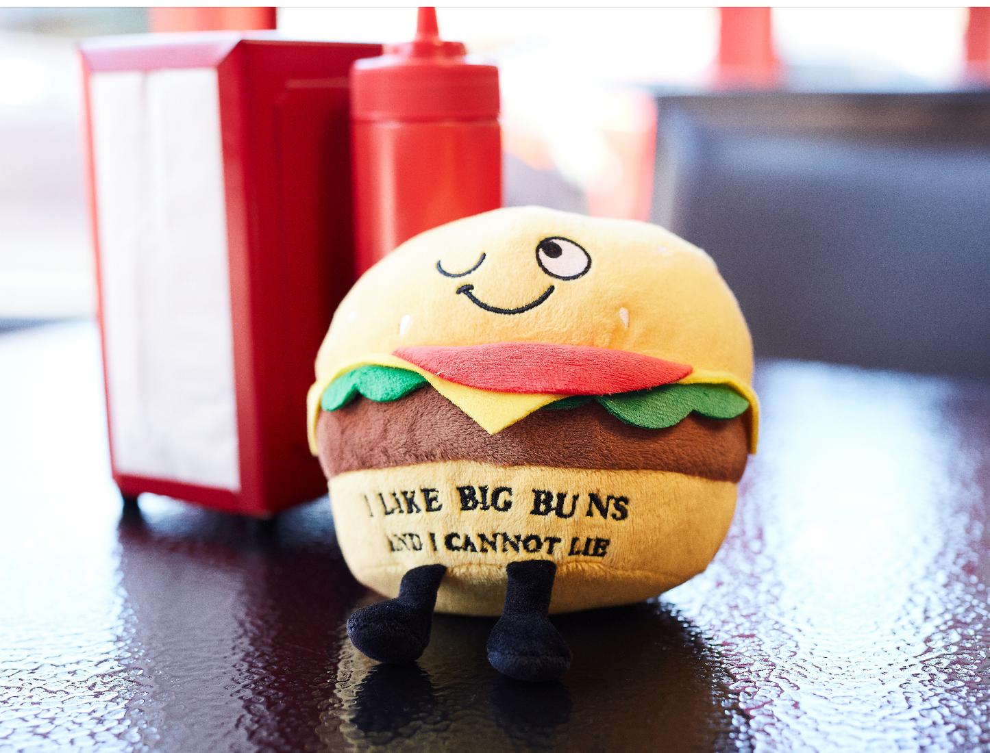 "I Like Big Buns & I Cannot Lie" Plush Hamburger