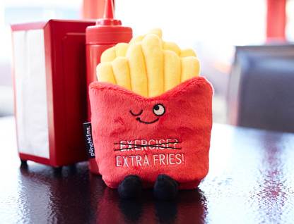 &quot;Exercise Extra Fries&quot; Plush French Fries