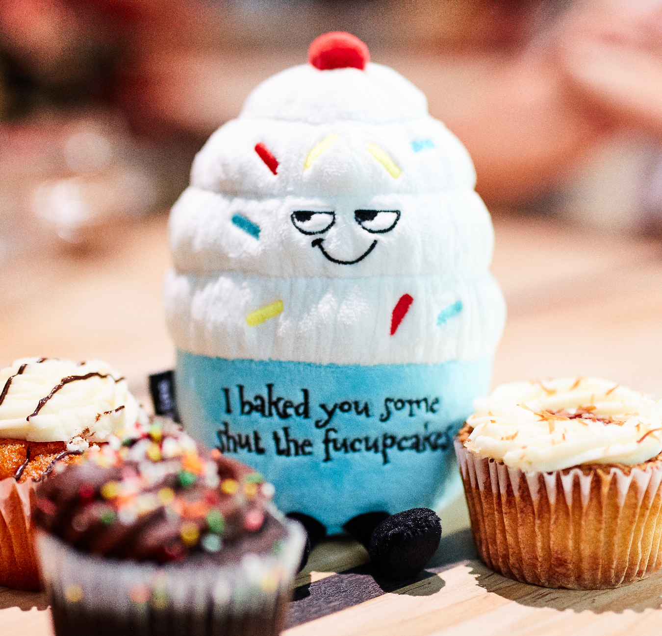 &quot;I Baked You Some Shut The Fucupcakes&quot; Plush Cupcake