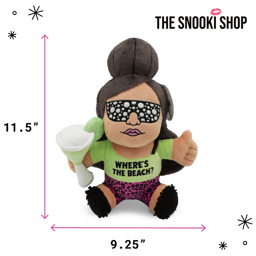 Snooki plush is 11.5 inches tall