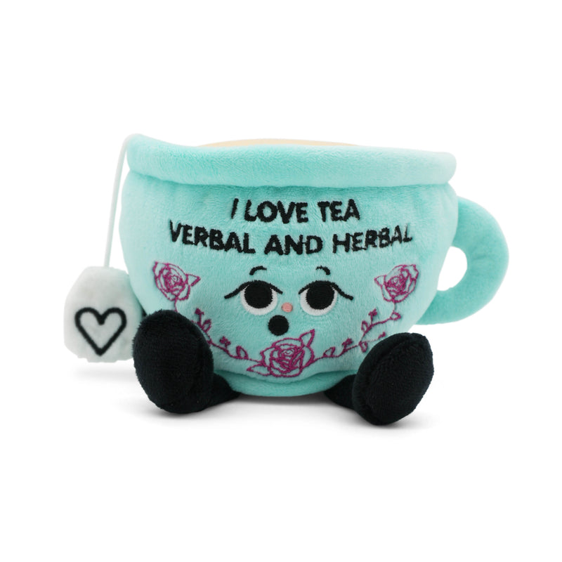 “I Love Tea Verbal and Herbal” Teacup Plush