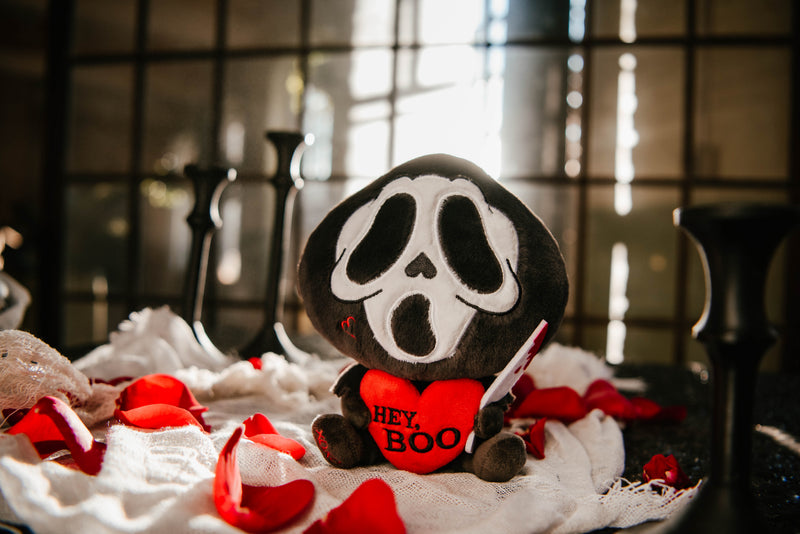 "Hey, Boo" Ghost Mask Killer Plush