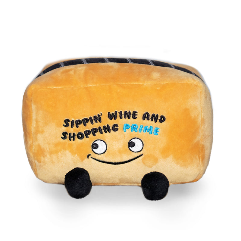 "Sippin' Wine and Shopping Prime" Amazon Box Plush