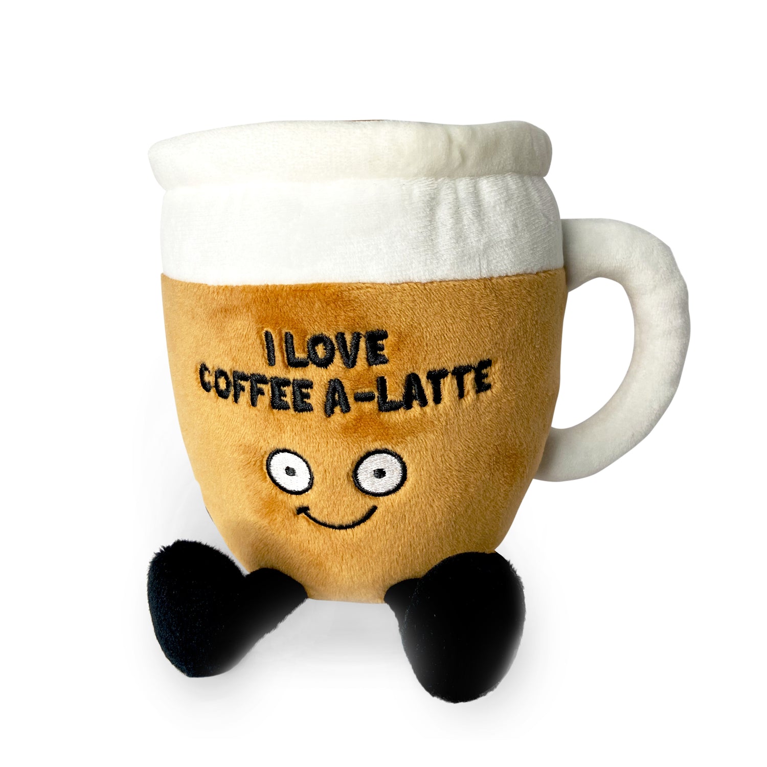 &quot;I Love Coffee A-Latte!&quot; Plush Coffee