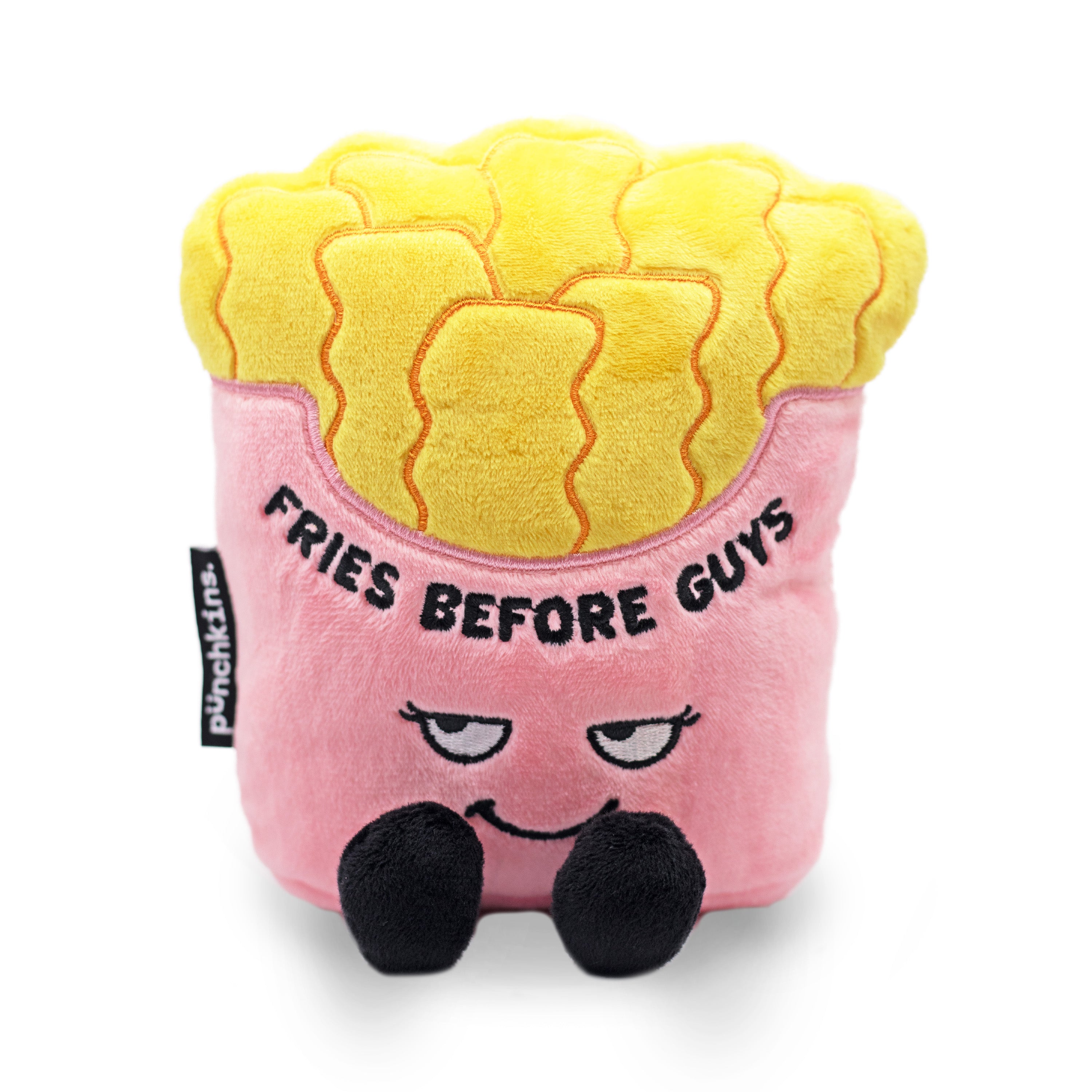 &quot;Fries Before Guys&quot; Plush French Fries