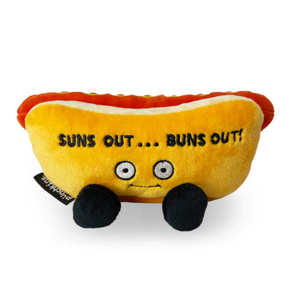 &quot;Suns Out... Buns Out!&quot; Plush Hot Dog